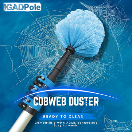 IGADPole 24ft (7m) Washing Kit: Water-fed Brush, Soap Dispenser and hose tap