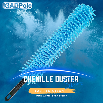 IGADPole Extension Pole with Microfiber Feather Duster, Cobweb Duster, Chenille Duster and Cleaning Cloths Set