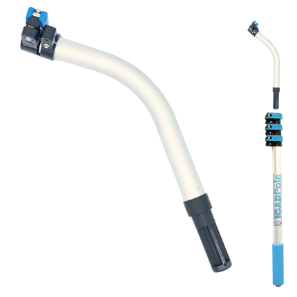 IGADPole Telescopic Pole with Threaded Connector, Use with adaptors like: Paint Roller, Dusters, Squeegees, Gutter Cleaning