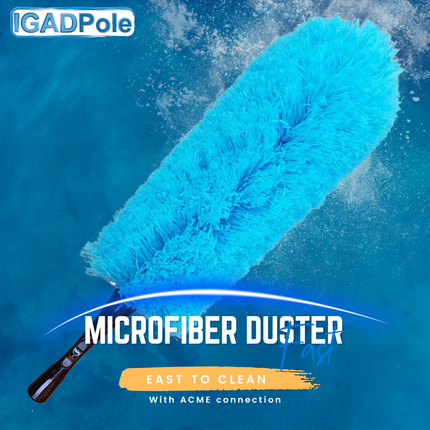 IGADPole Extension Pole with Microfiber Feather Duster, Cobweb Duster, Chenille Duster and Cleaning Cloths Set