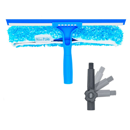 IGADPole 14" (35cm) Squeegee 2 in 1 with Angle Adapter