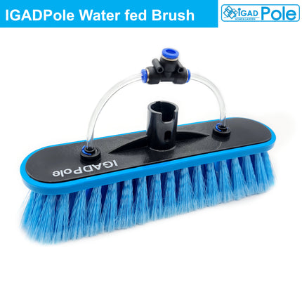 IGADPole 2023 10"(25cm) Water Fed Brush Head replacement, fed Tee and angle connector