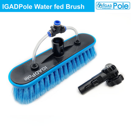 IGADPole 2023 10"(25cm) Water Fed Brush Head replacement, fed Tee and angle connector