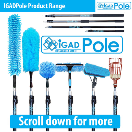 IGADPole 14" (35cm) Squeegee 2 in 1 with Angle Adapter